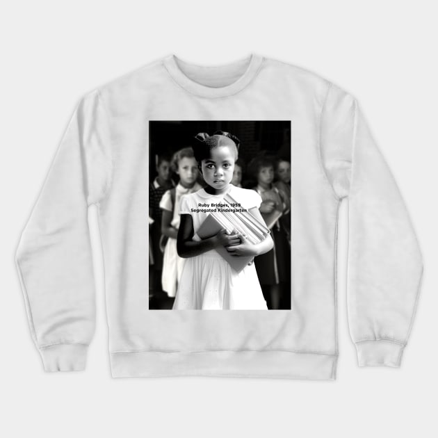 Black History Month: Ruby Bridges, A Journey Beyond the School Doors Crewneck Sweatshirt by Puff Sumo